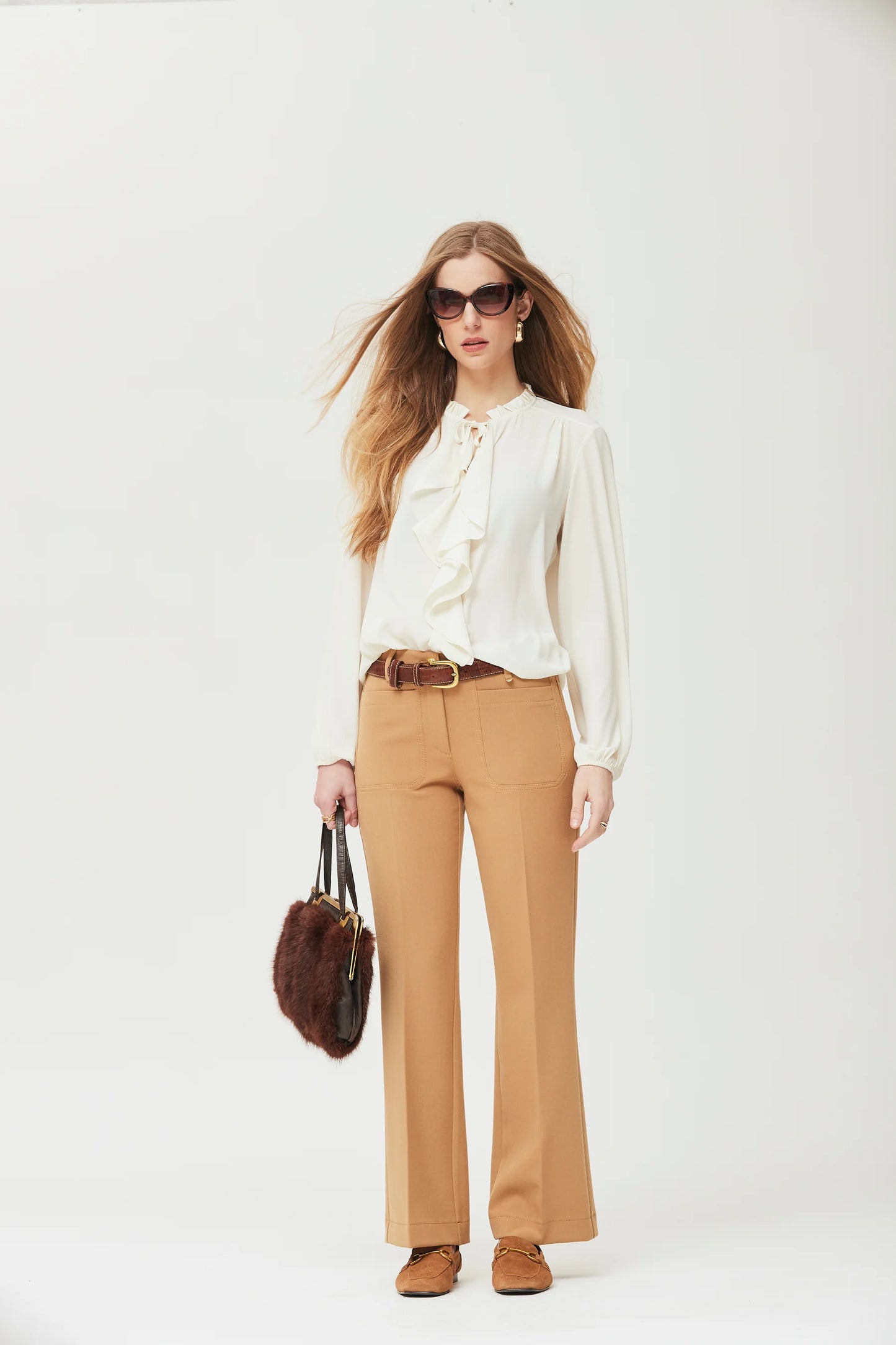 Blusa OKY gasa chiffon modelo AICE