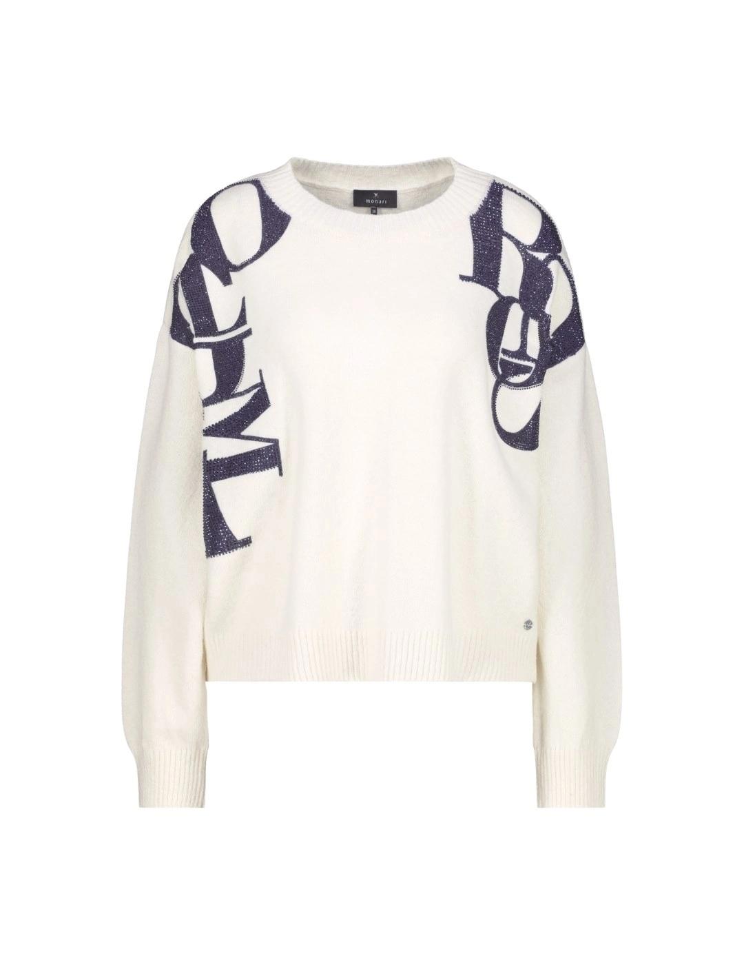 Jersey MONARI crudo con letras