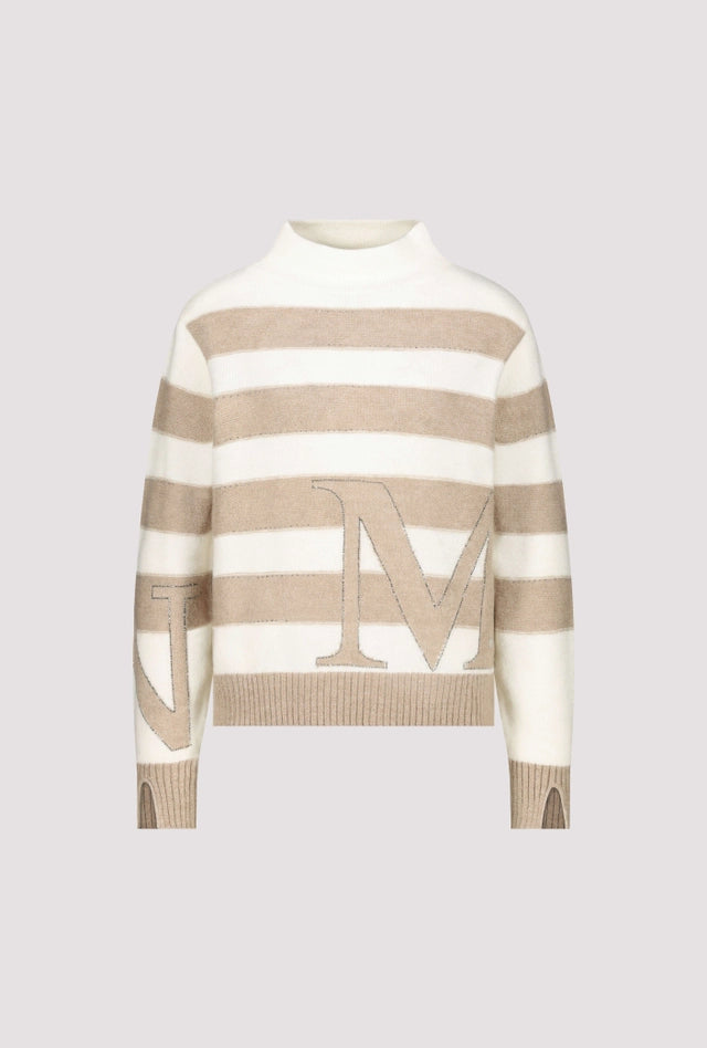 Jersey MONARI de rayas beige