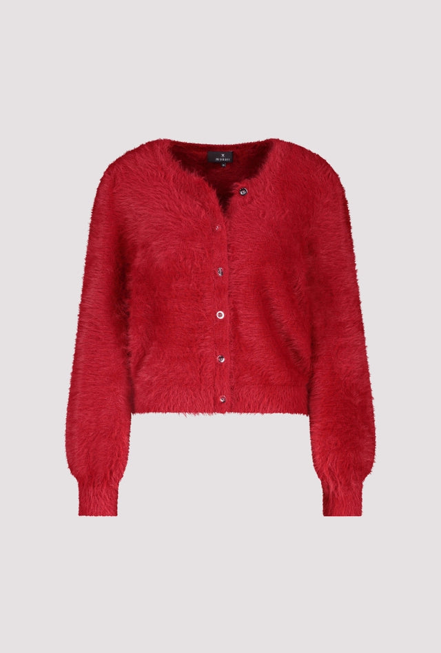 Cárdigan MONARI esponjoso rojo
