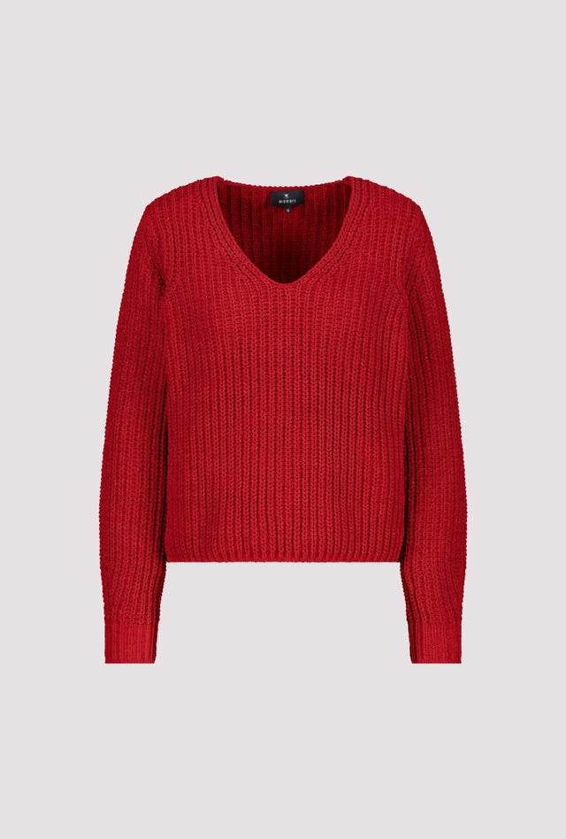 Jersey MONARI chenilla rojo