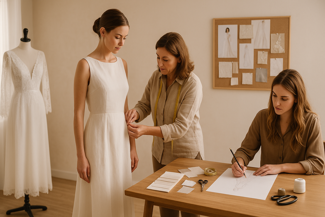 Vestido de novia a medida en Madrid: guía rápida para acertar