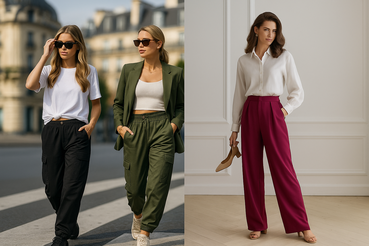 Jogger vs palazzo: qué favorece más y con qué calzado