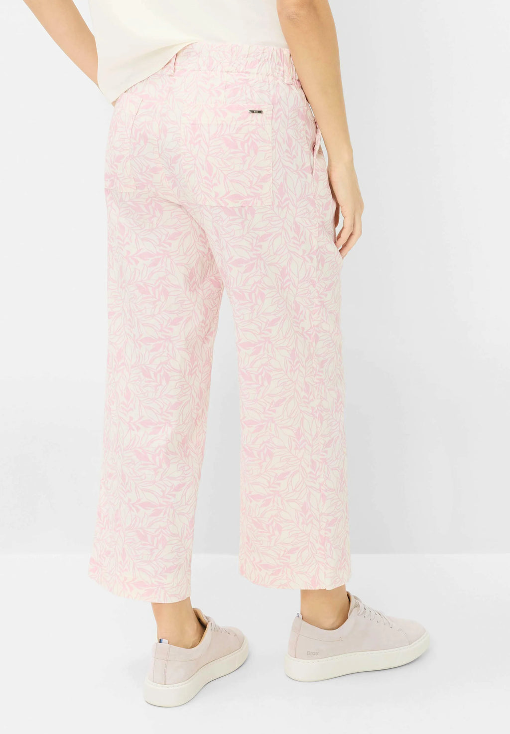 Pantalón BRAX FEEL GOOD estampado rosa STYLE MAINE