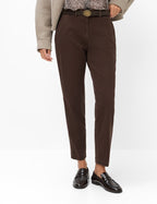 Pantalón BRAX FEEL GOOD marrón oscuro STYLE MARON