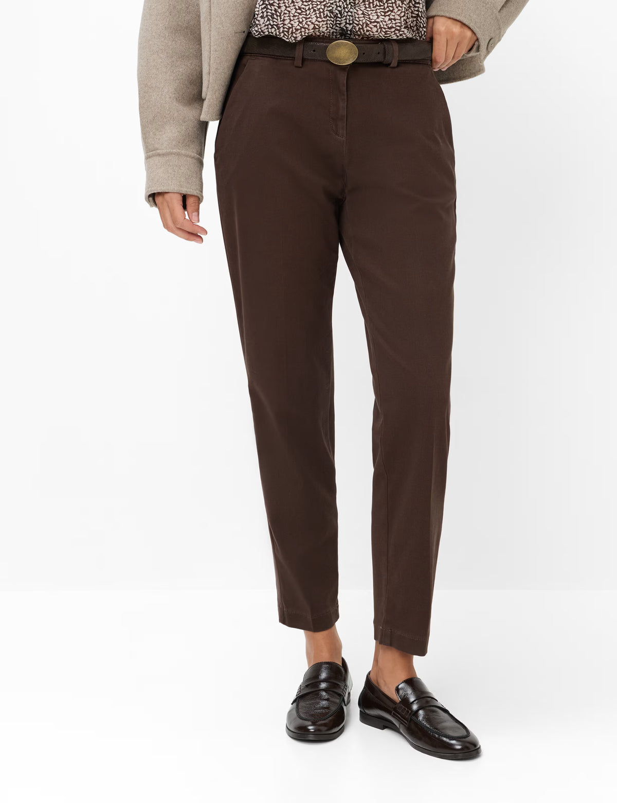 Pantalón BRAX FEEL GOOD marrón oscuro STYLE MARON