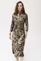 Vestido OKY en terciopelo modelo MINK