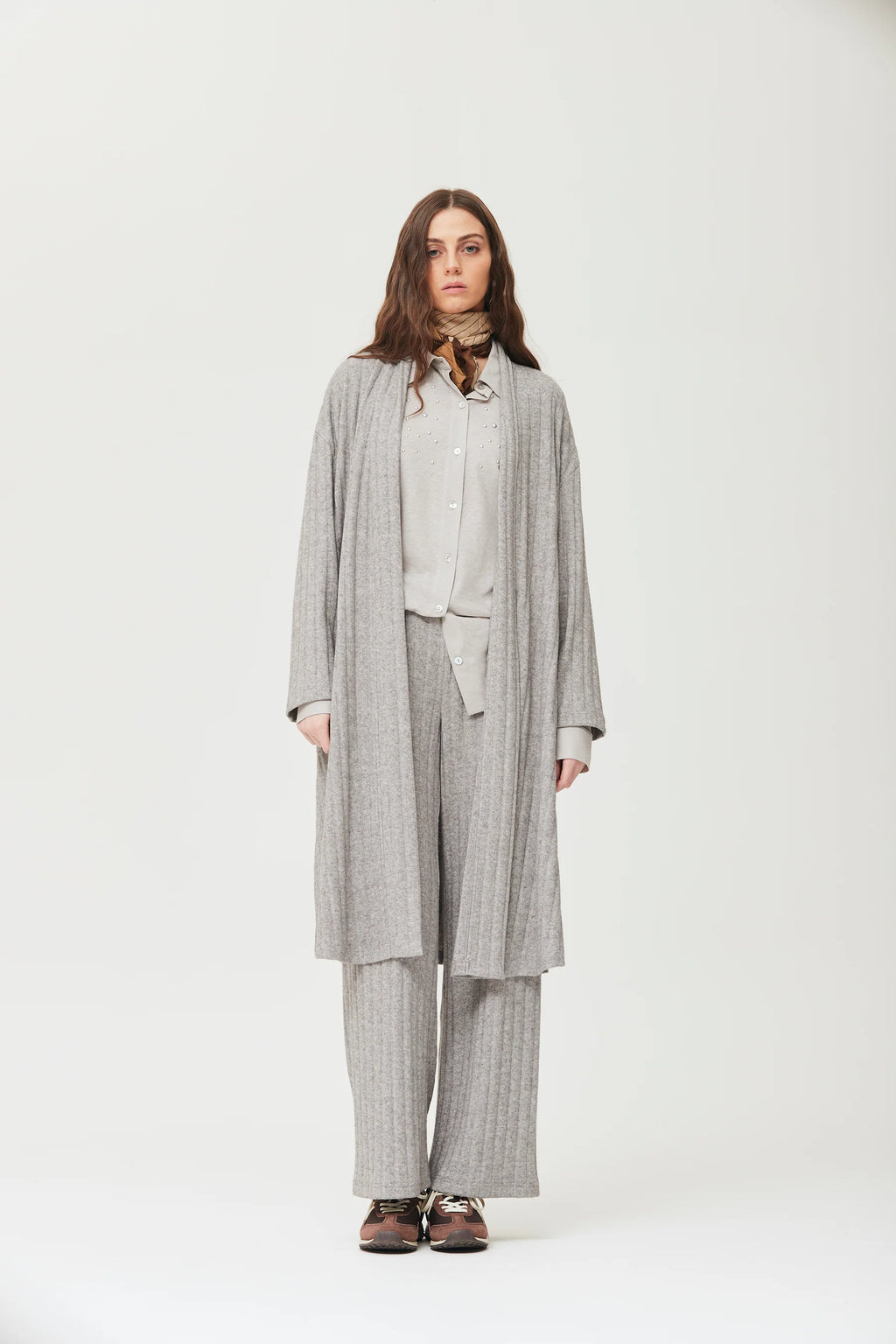 Chaqueta OKY larga punto canalé