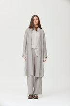 Chaqueta OKY larga punto canalé