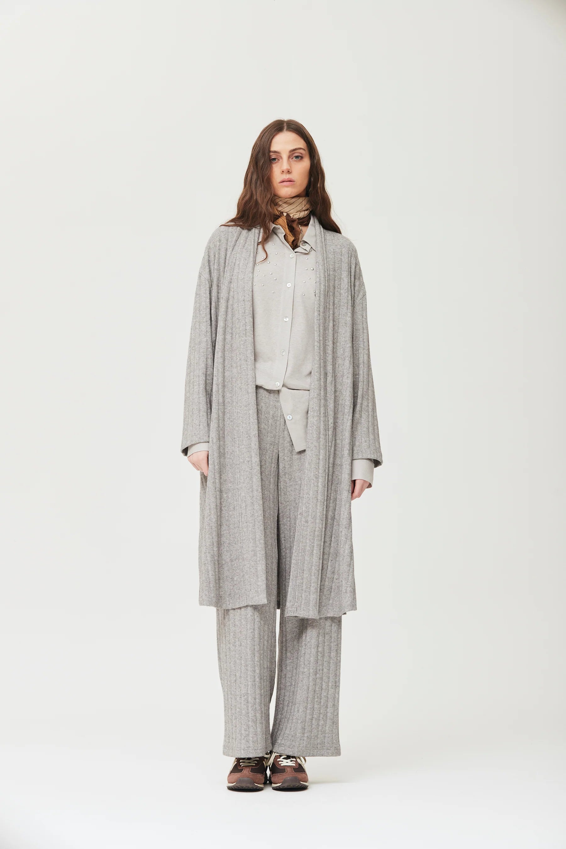 Chaqueta OKY larga punto canalé