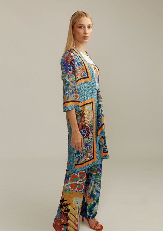 Kimono largo multicolor