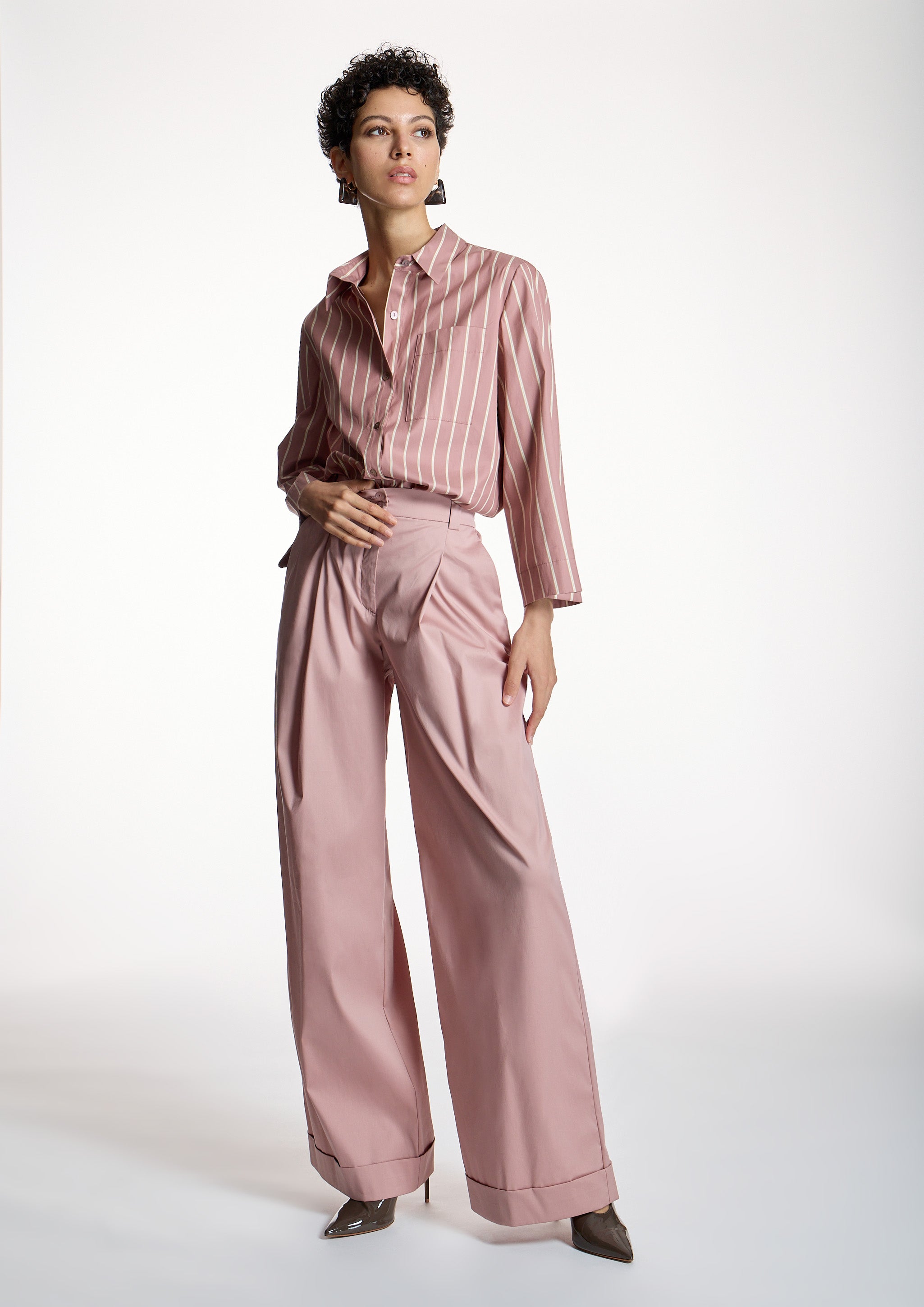 Blusa ALBA CONDE rosa de rayas