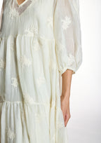 Vestido ALBA CONDE crudo romántico