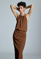 Top ALBA CONDE cuello halter