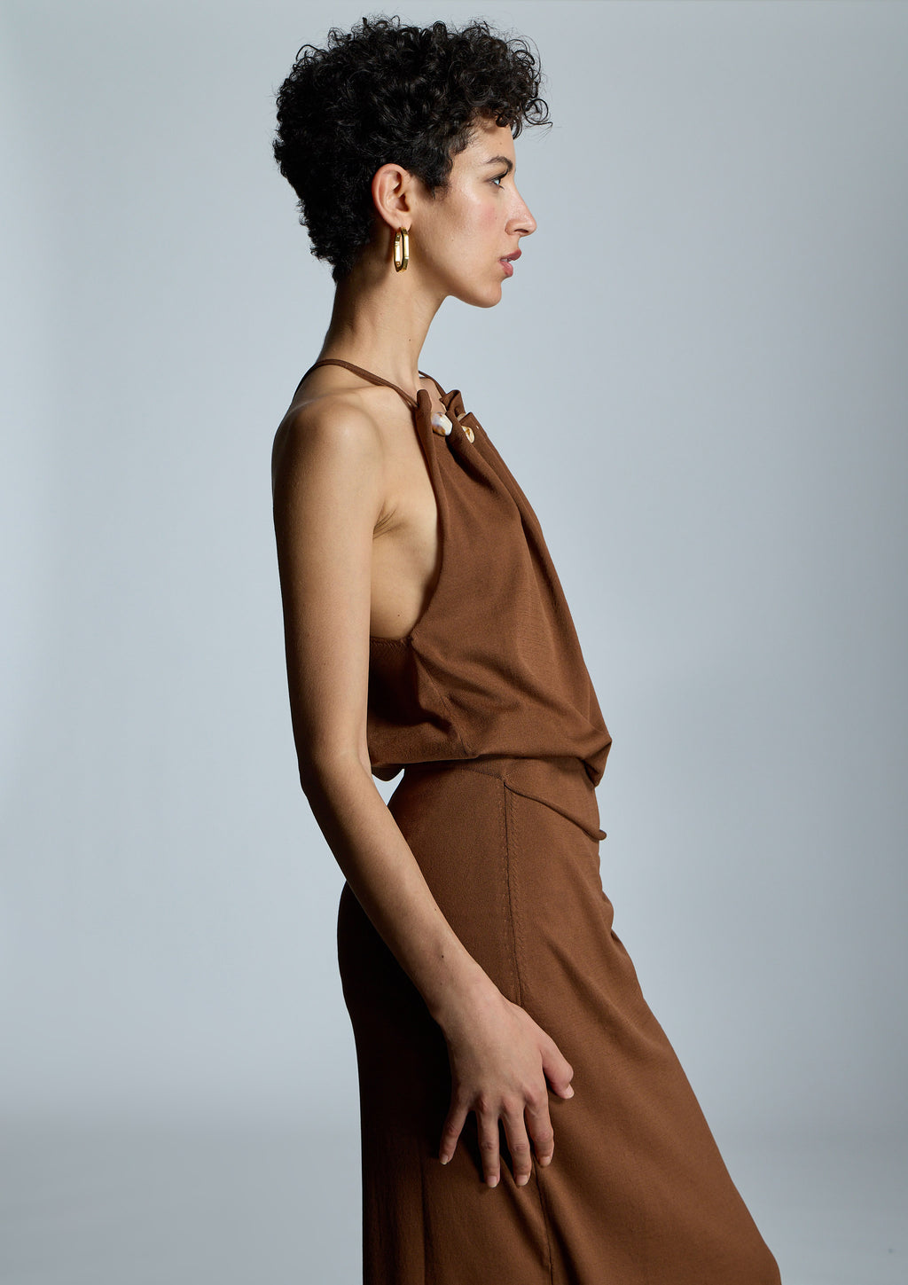 Top ALBA CONDE cuello halter