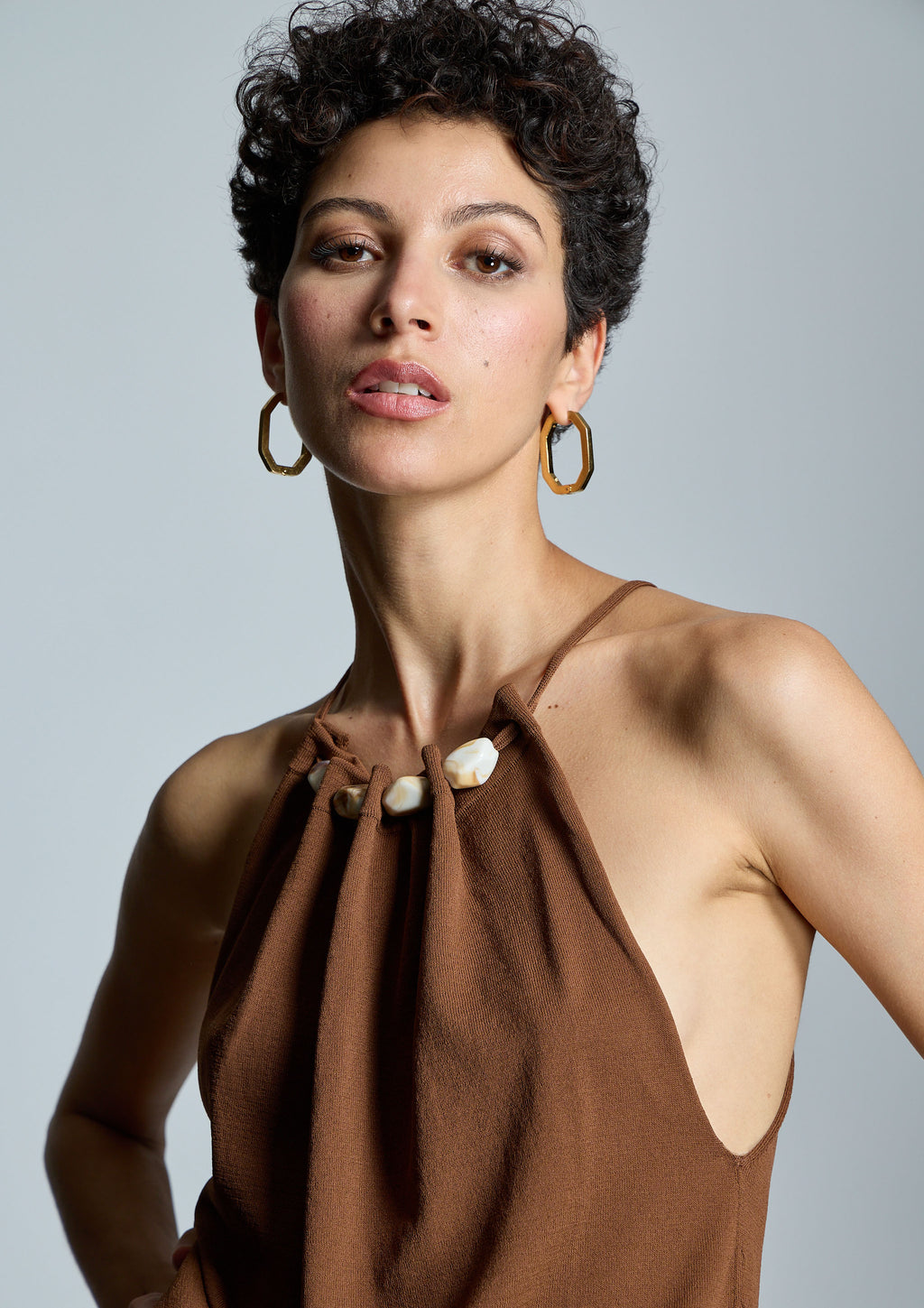 Top ALBA CONDE cuello halter