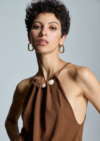 Top ALBA CONDE cuello halter