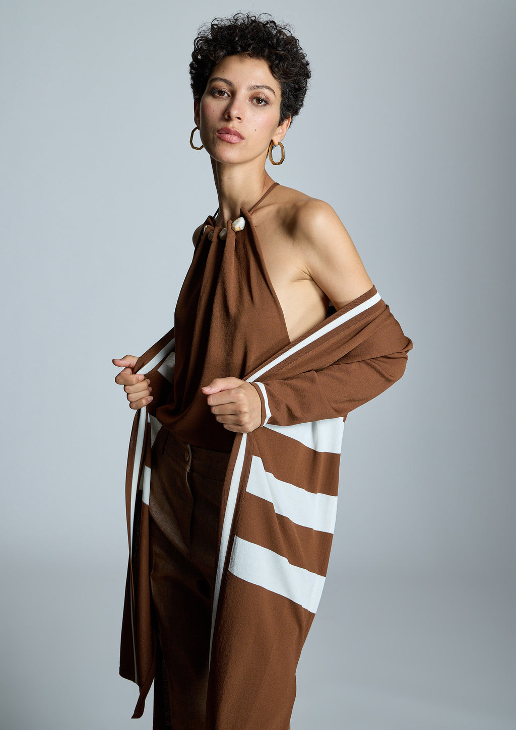 Top ALBA CONDE cuello halter