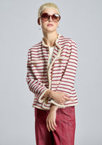 Chaqueta ALBA CONDE cruda con rayas