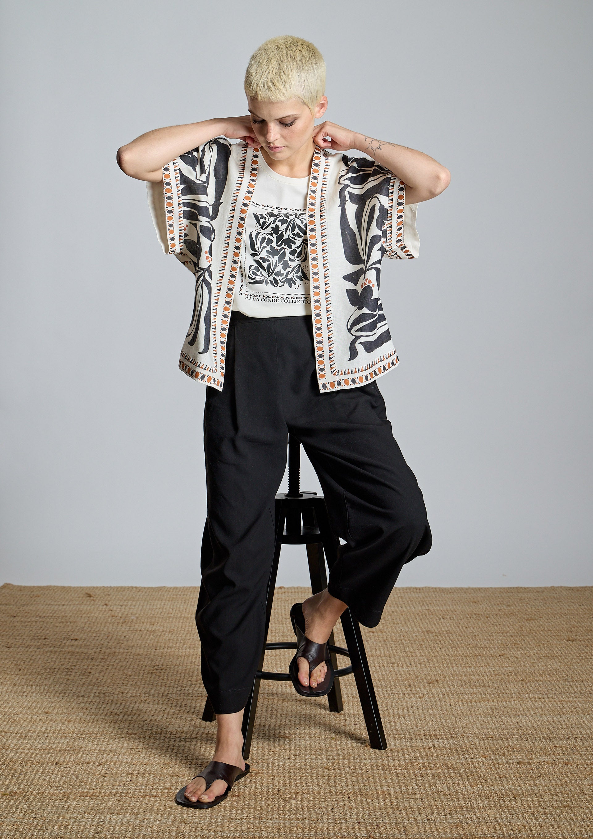 Kimono ALBA CONDE corte étnico