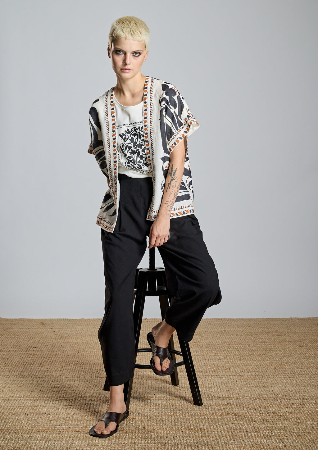 Kimono ALBA CONDE corte étnico
