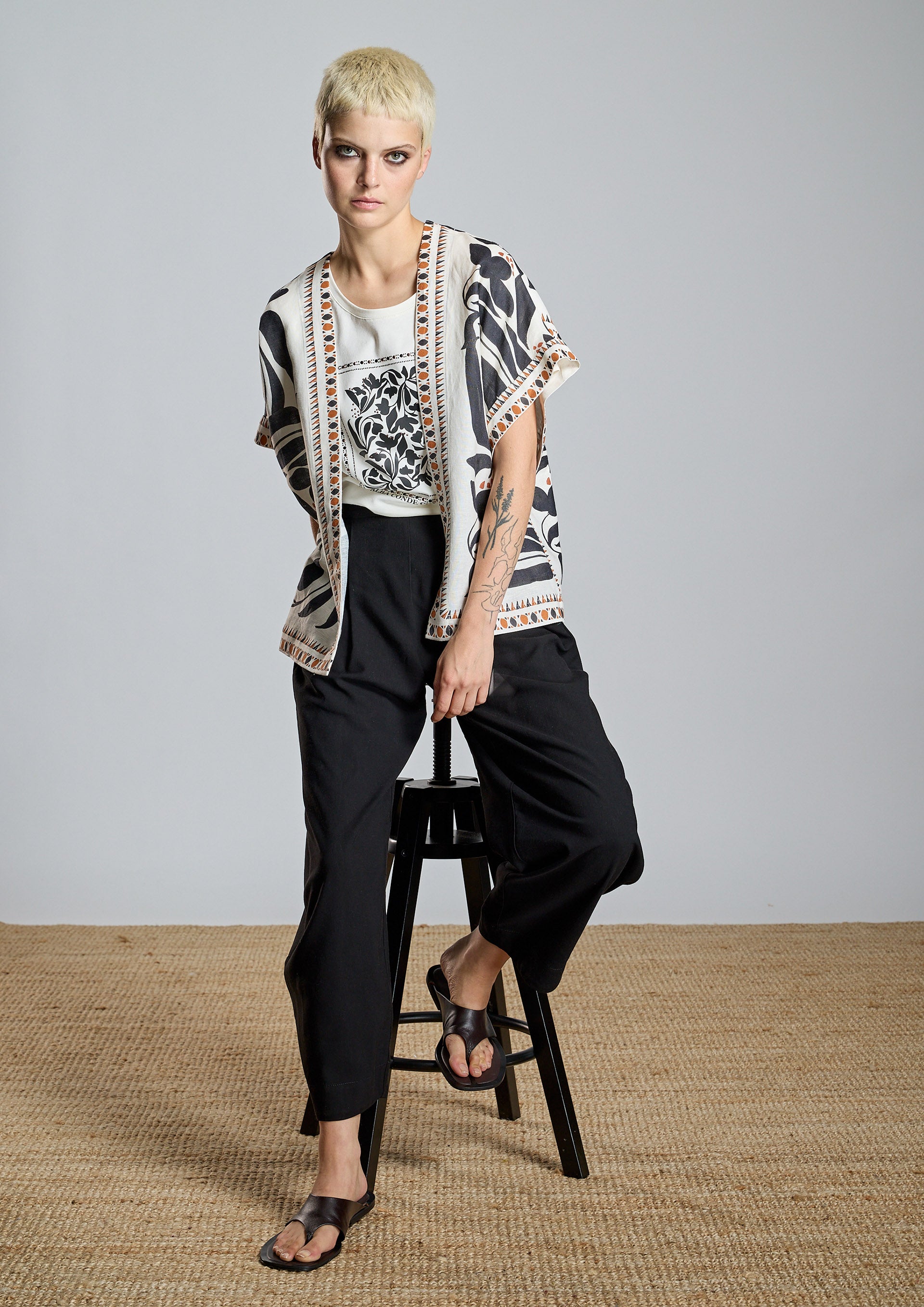 Kimono ALBA CONDE corte étnico