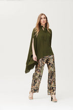 Capa OKY en gasa color musgo