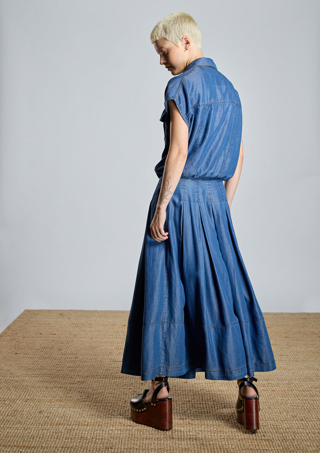 Falda ALBA CONDE de tencel fluida