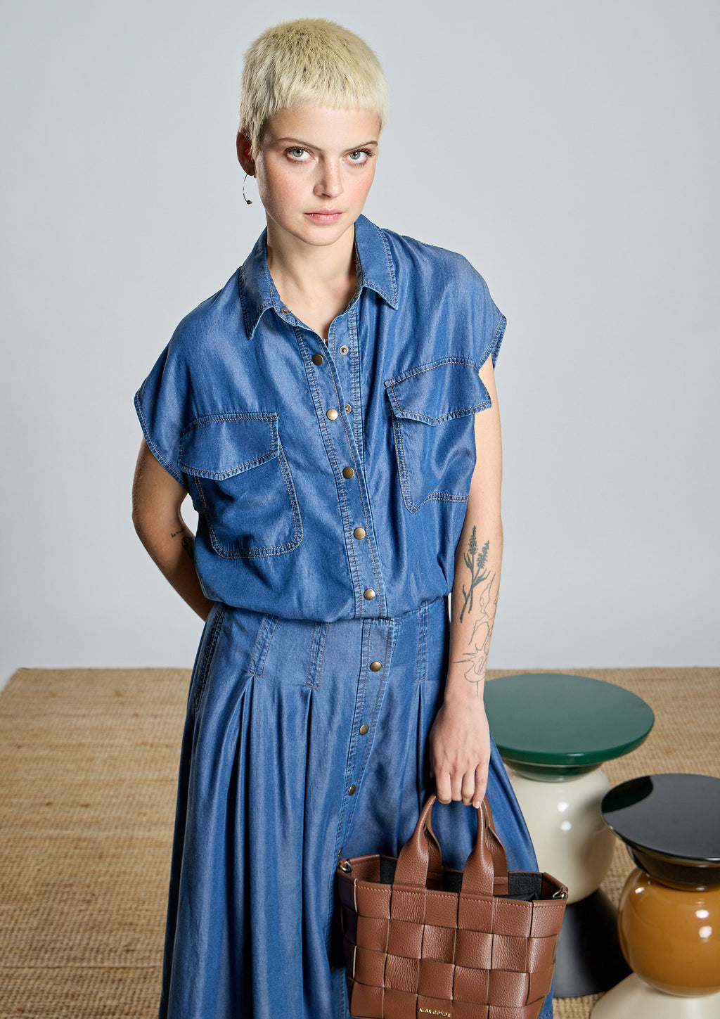 Falda ALBA CONDE de tencel fluida