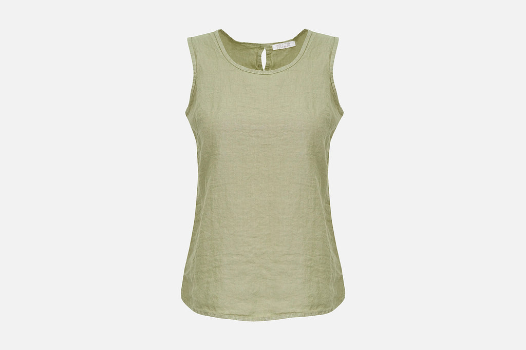 Top DOLCEZZA MONTREAL lino kaki