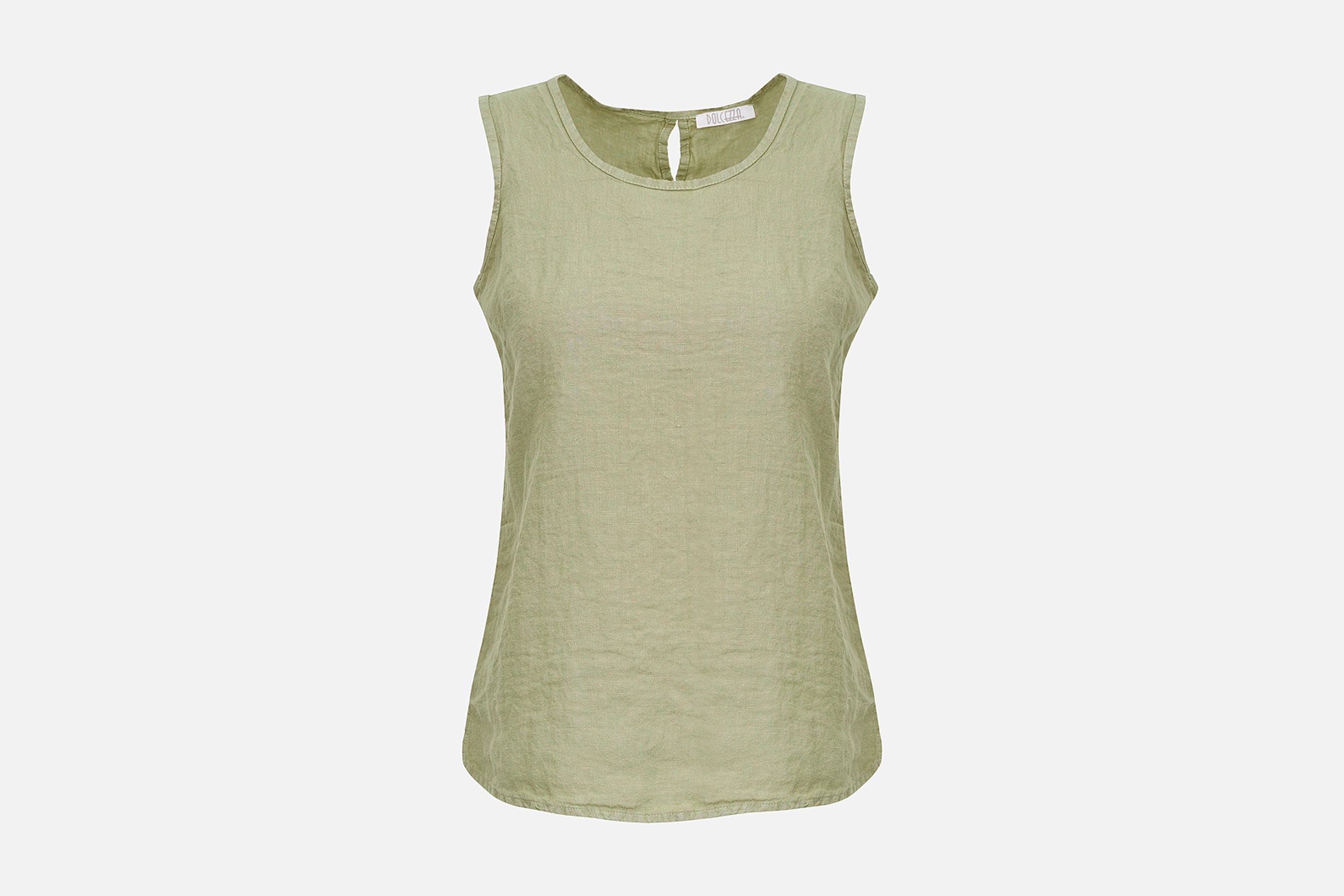 Top DOLCEZZA MONTREAL lino kaki