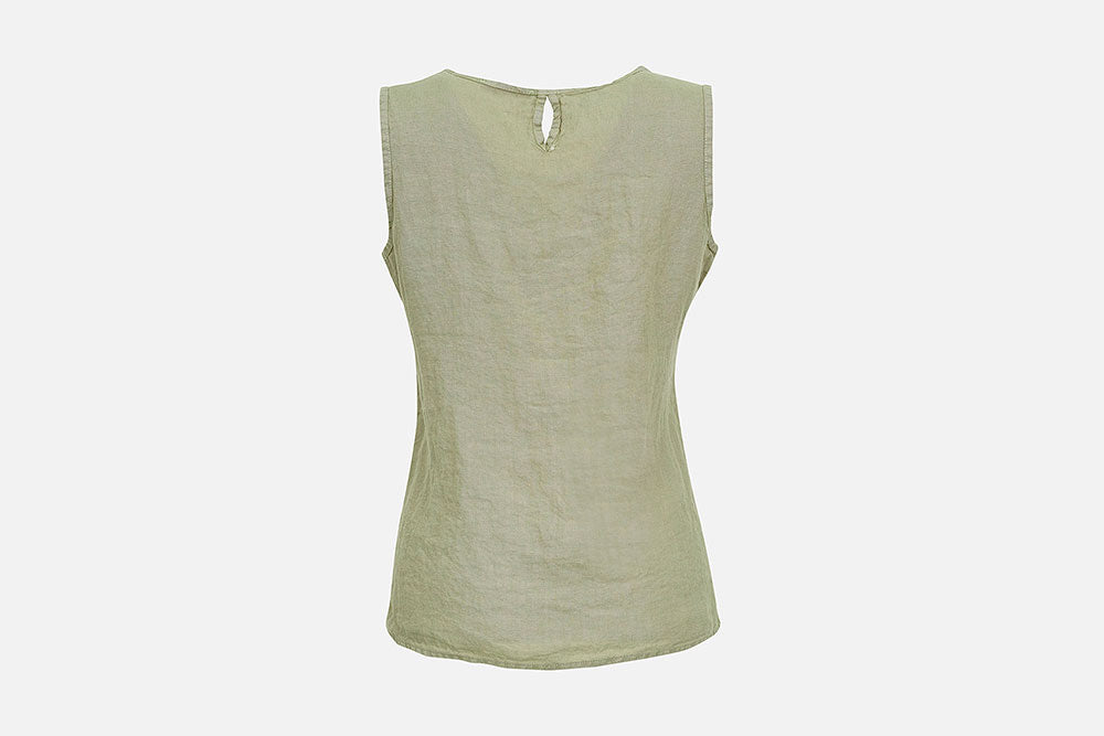 Top DOLCEZZA MONTREAL lino kaki