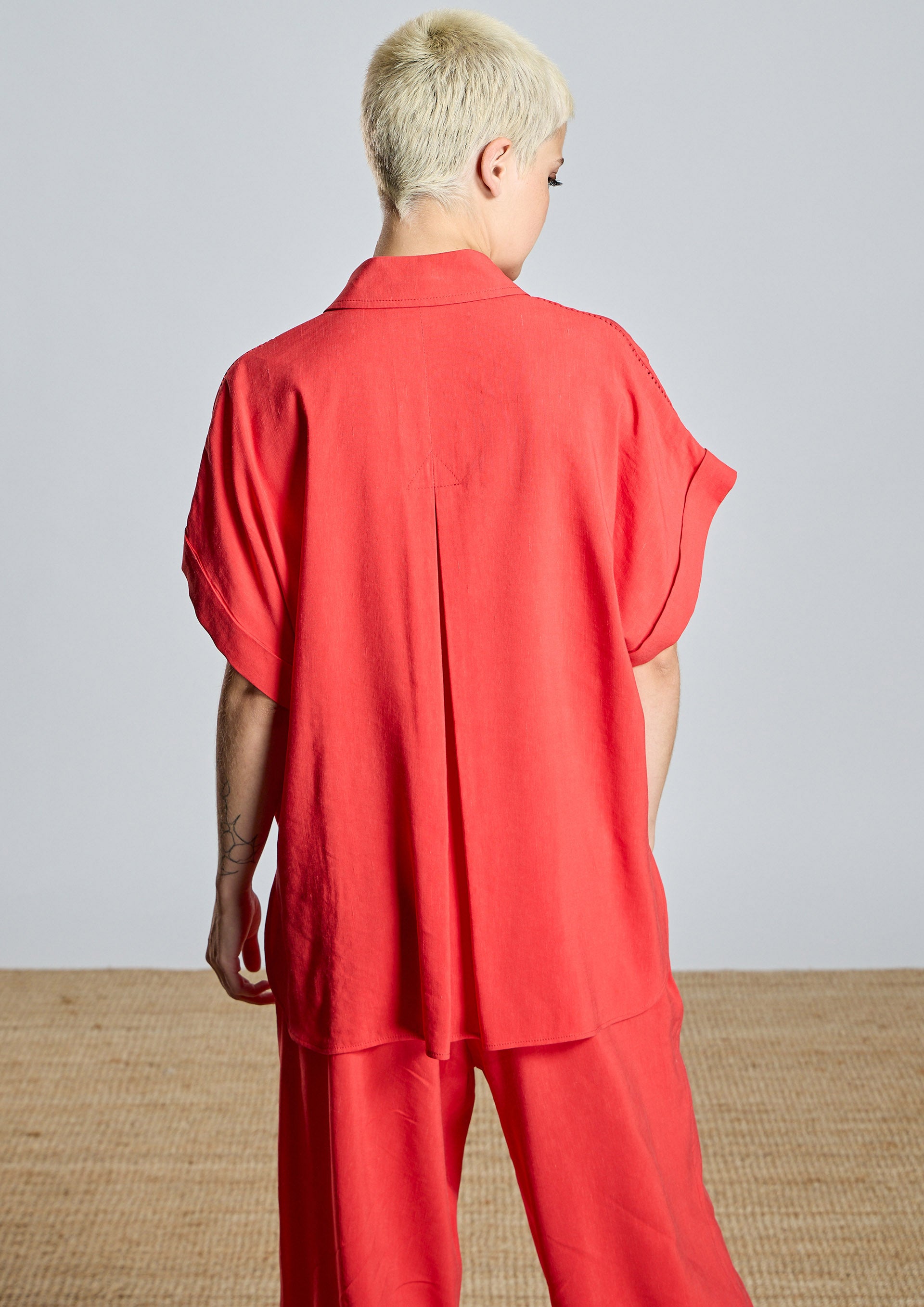 Camisa ALBA CONDE fluida roja