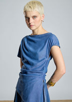 Blusa ALBA CONDE asimétrica de tencel