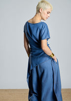 Blusa ALBA CONDE asimétrica de tencel