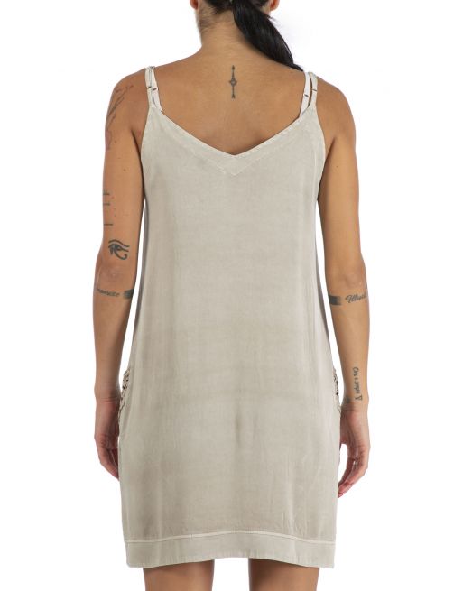 Vestido ELISA CAVALETTI top bordado con tirantes finos ajustables