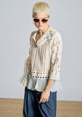 Blusa ALBA CONDE cruda estilo boho
