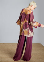 Blusa ALBA CONDE estampado granate