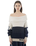 Jersey ELISA CAVALETTI bicolor escote amplio