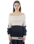 Jersey ELISA CAVALETTI bicolor escote amplio