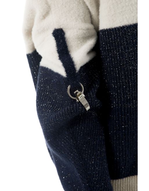 Jersey ELISA CAVALETTI bicolor escote amplio