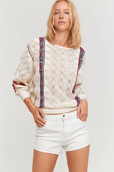 Cardigán ALDO MARTINS reversible de punto calado