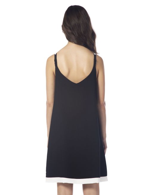 Vestido ELISA CAVALETTI tirantes blanco y negro