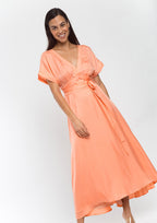 Vestido ALBA CONDE largo con falda evasé.