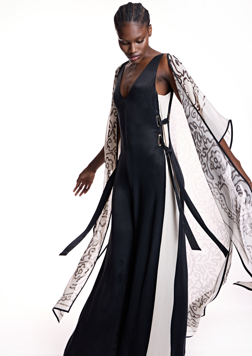 Mono ALBA CONDE fluido bicolor