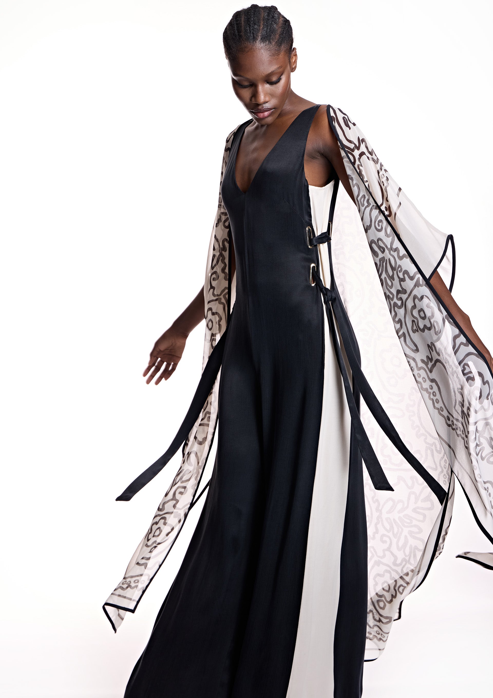 Mono ALBA CONDE fluido bicolor