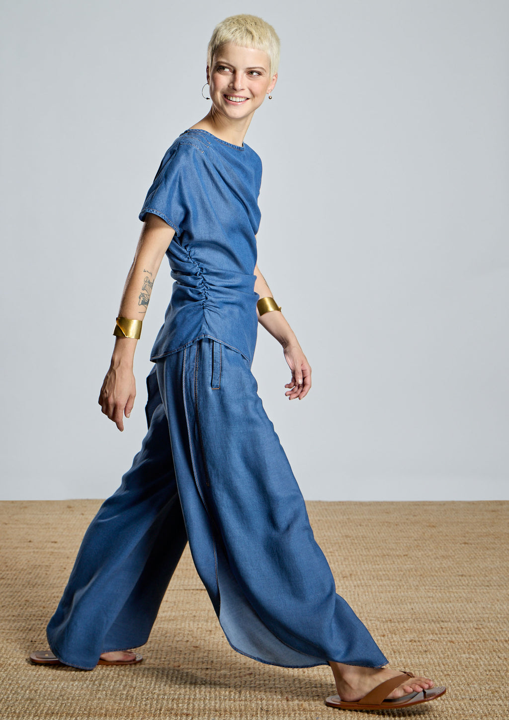 Pantalón ALBA CONDE fluido de tencel