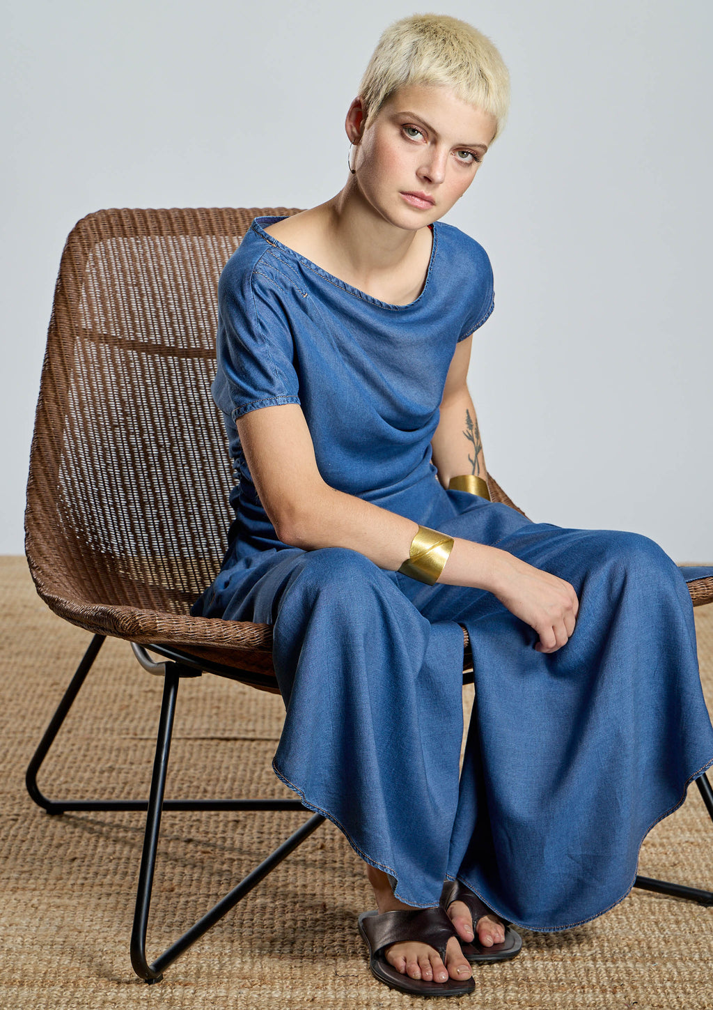 Pantalón ALBA CONDE fluido de tencel