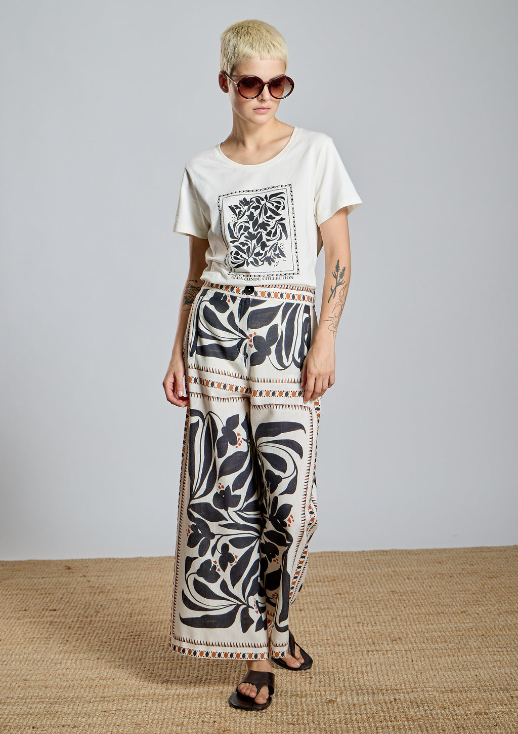 Pantalón ALBA CONDE recto étnico