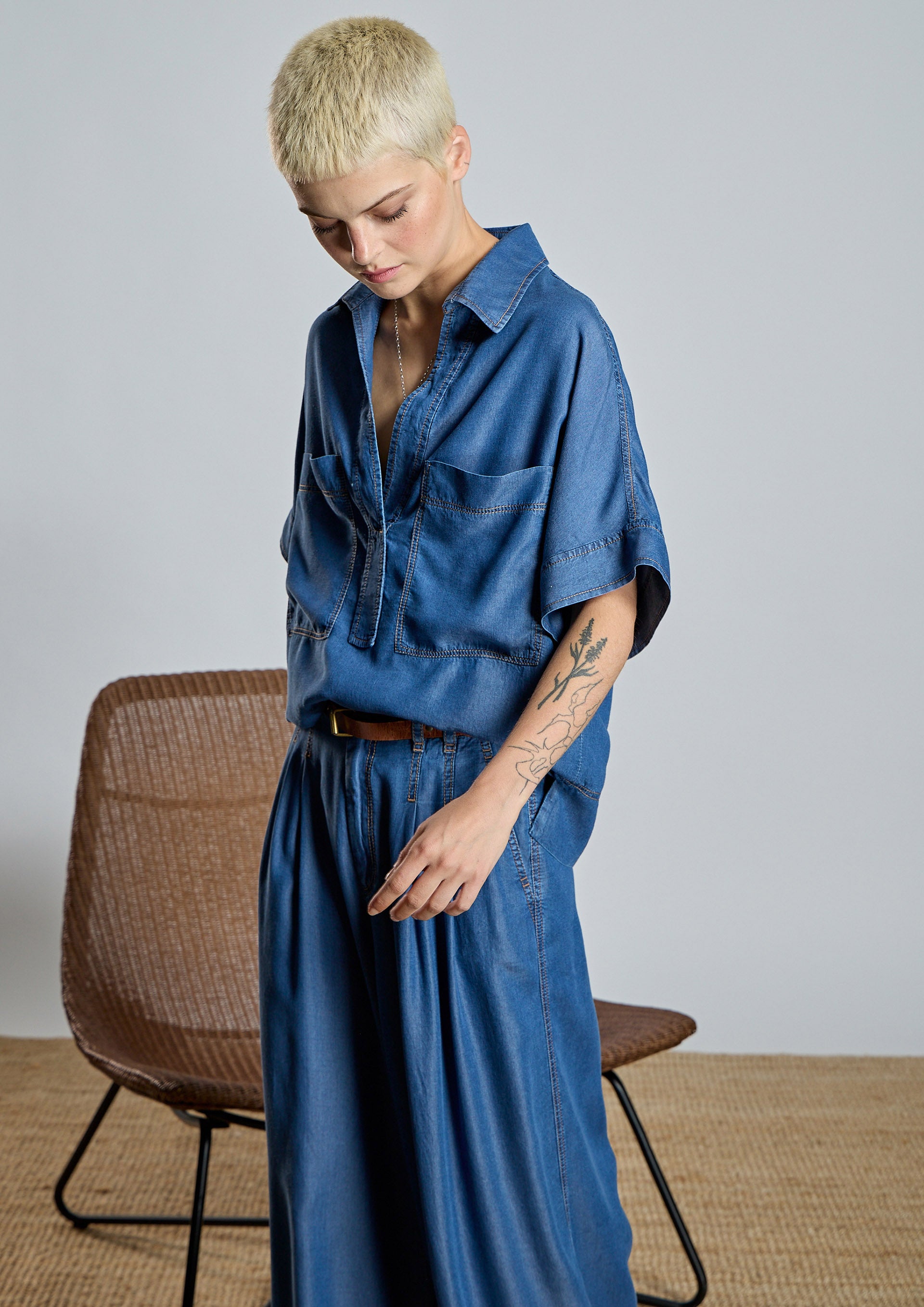 Pantalón ALBA CONDE tencel fluido